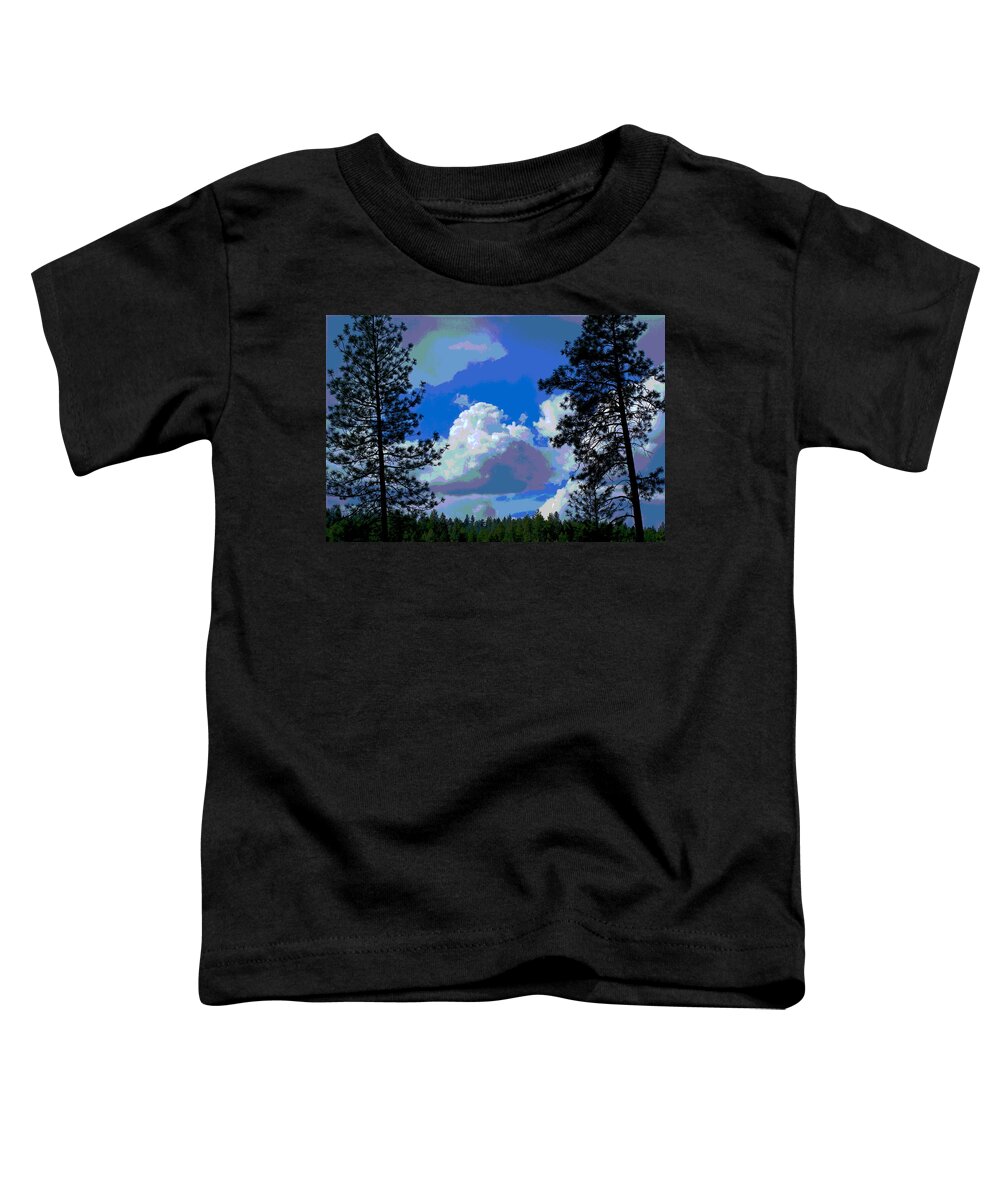 Photo Art Toddler T-Shirt featuring the photograph Trees and a Cloud for Crying out Loud by Ben Upham III