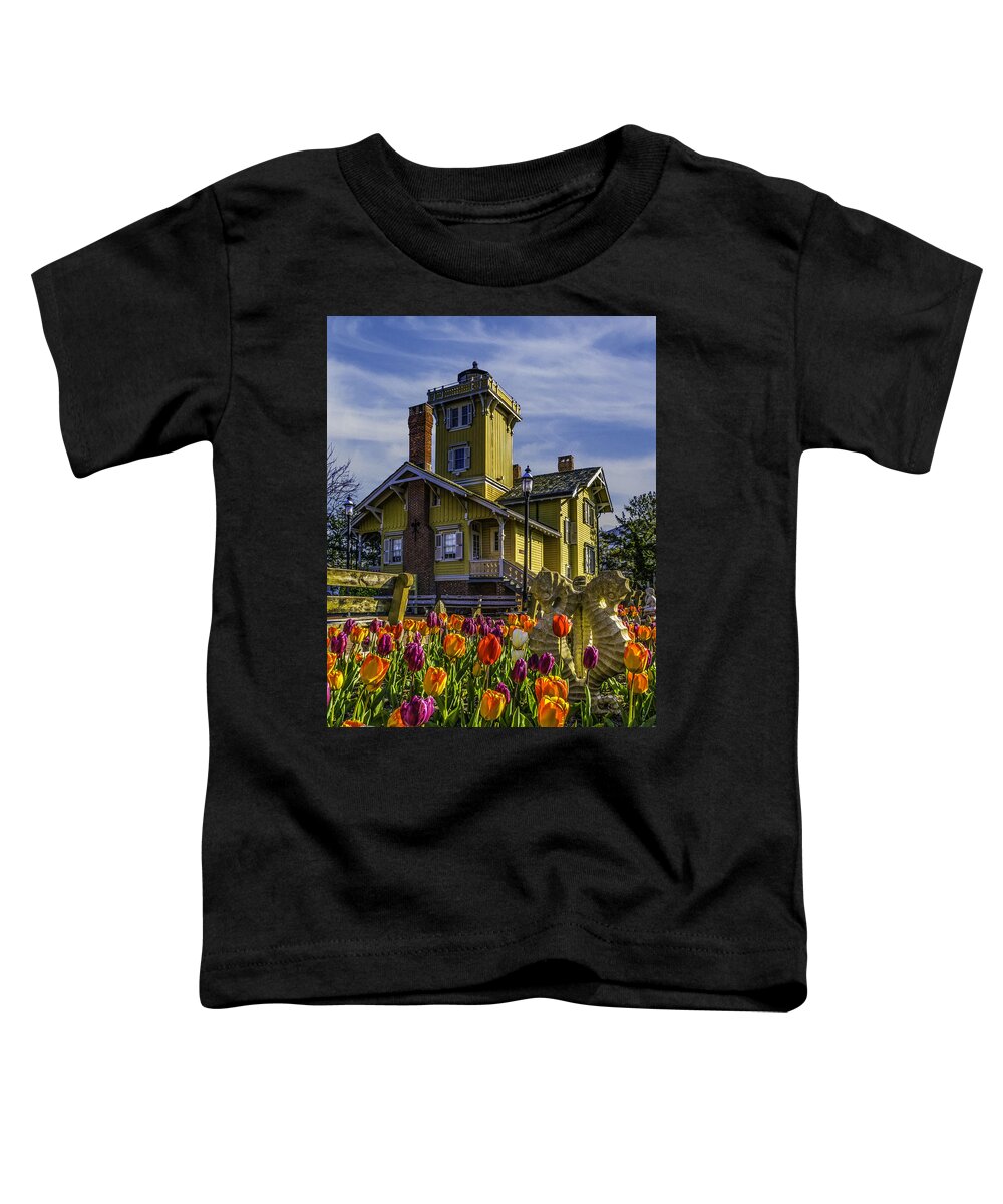 Hereford Inlet Toddler T-Shirt featuring the photograph Tulips af Hereford Light by Nick Zelinsky Jr