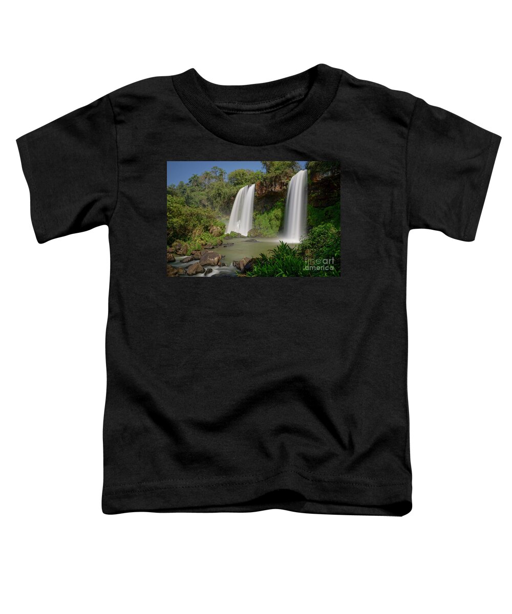 Iguacu Falls Toddler T-Shirt featuring the photograph Twin Falls by Brian Kamprath
