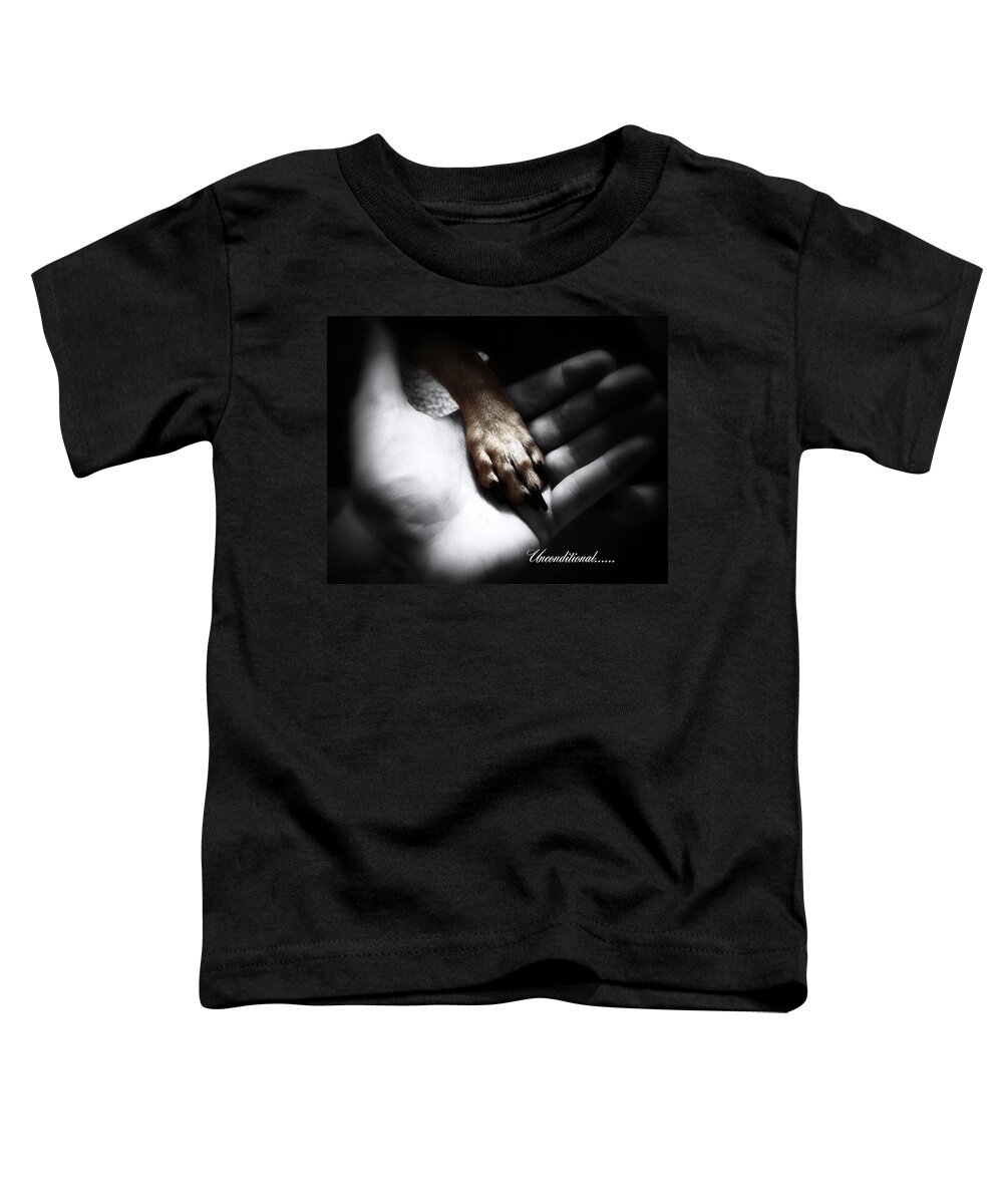 Chihuahua Toddler T-Shirt featuring the photograph Unconditional by Shana Rowe Jackson