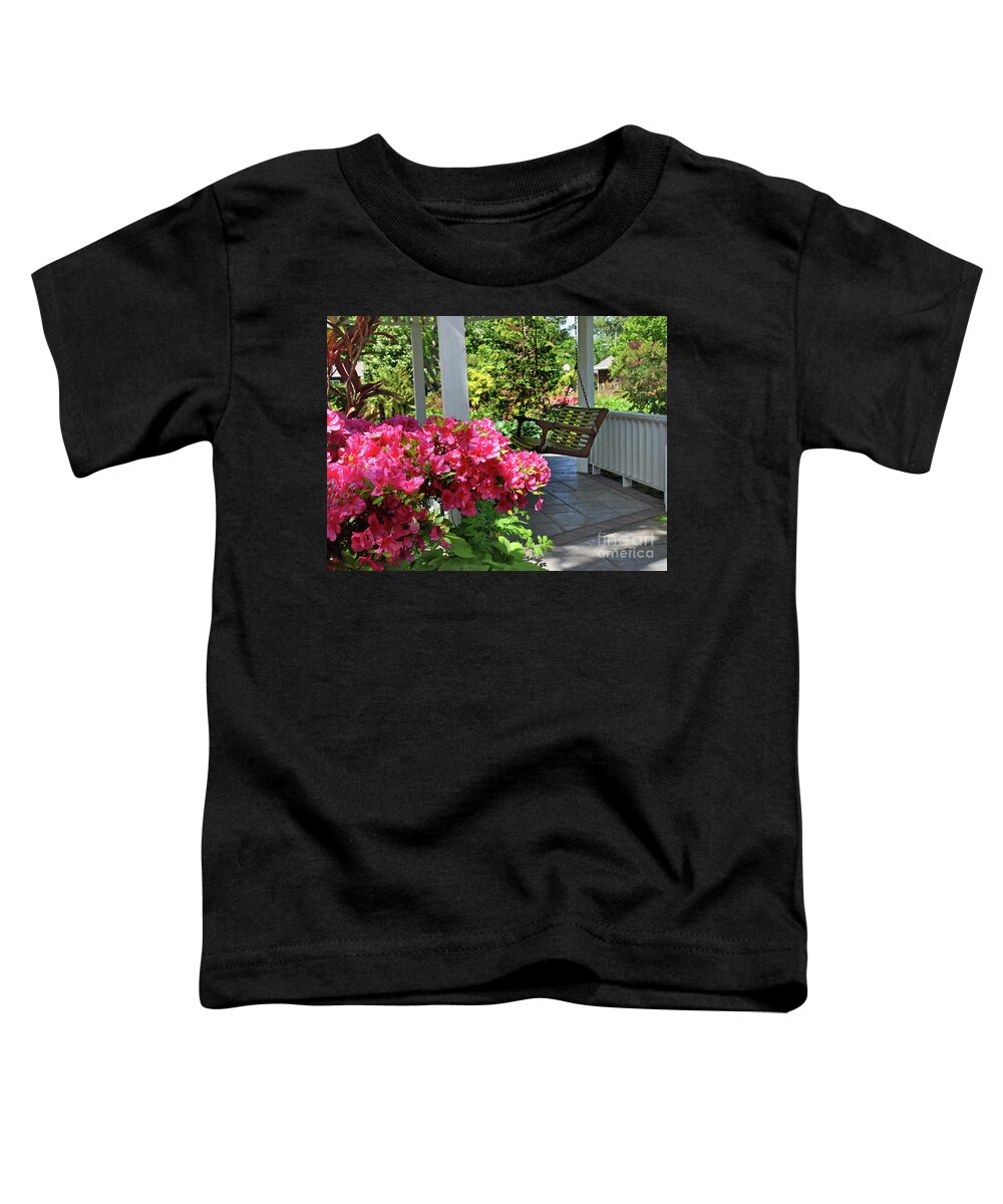 Nature Toddler T-Shirt featuring the photograph Under The Gazebo by Nava Thompson