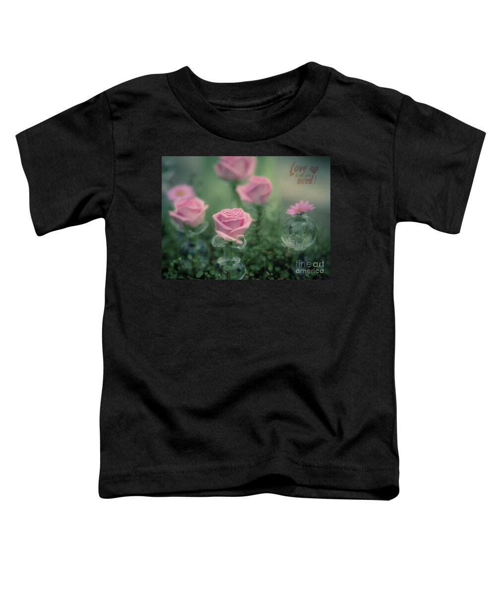 Roses Toddler T-Shirt featuring the photograph Valentine's Day Still Life by Eva Lechner