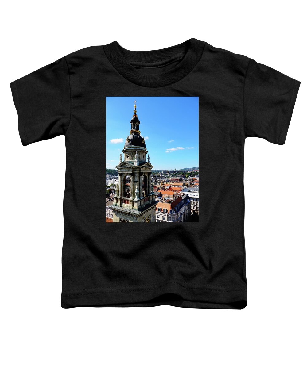 St. Stephen's Basilica Toddler T-Shirt featuring the photograph View From The St. Stephen's Basilica In Budapest, Hungary by Rick Rosenshein