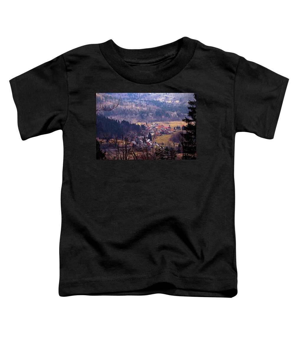 Lokve Toddler T-Shirt featuring the photograph Village of Lokve in Gorski Kotar by Brch Photography