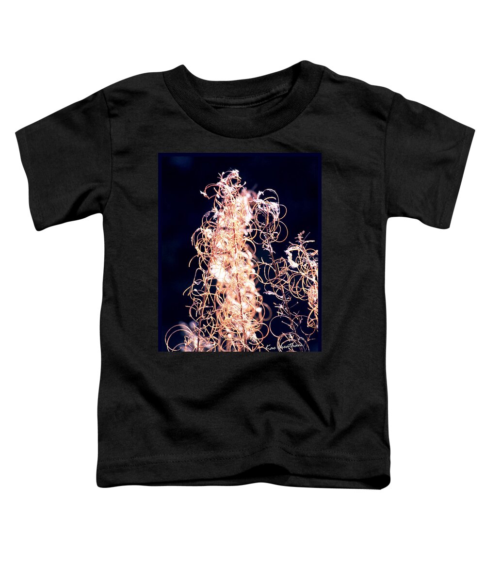 Vines Toddler T-Shirt featuring the photograph Vine Circles and Light by Kae Cheatham