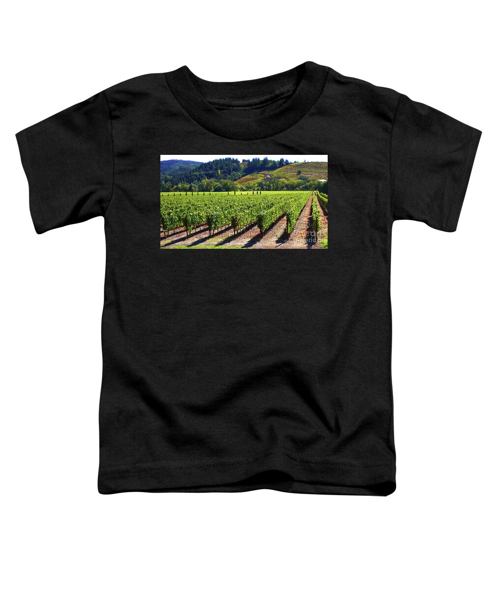Vineyards Toddler T-Shirt featuring the photograph Vineyards in Sonoma County by Charlene Mitchell