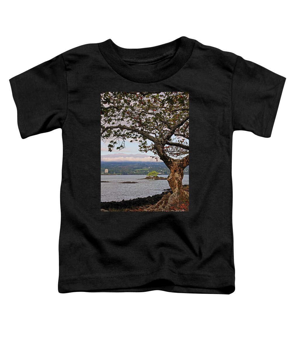 Inactive Toddler T-Shirt featuring the photograph Volcano Through the Tree by Jennifer Robin