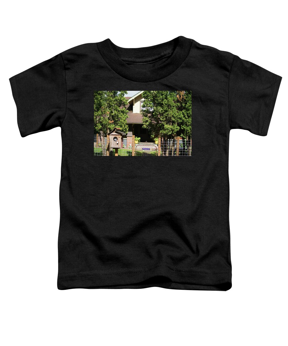 Library Toddler T-Shirt featuring the photograph Wee Library by Tom Cochran