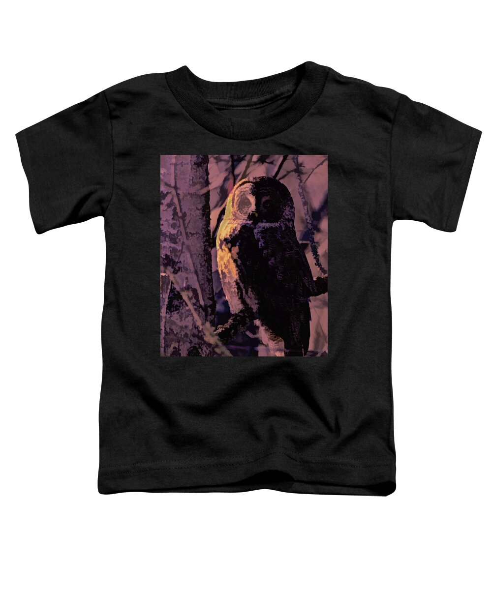 Owl Toddler T-Shirt featuring the photograph Whyzold by Michael Hall