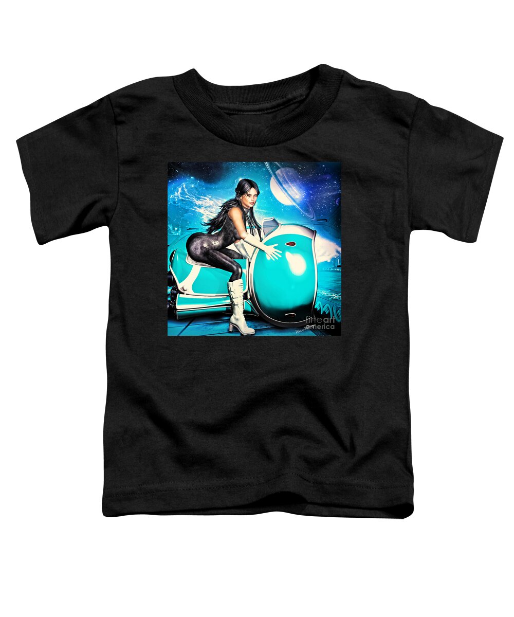 Sci-fi Toddler T-Shirt featuring the digital art Wild Thing 3052 by Alicia Hollinger