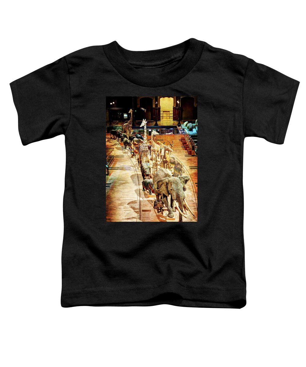 Wildlife Toddler T-Shirt featuring the photograph Wildlife Demonstration - Smaller Vertical Vintage version by Weston Westmoreland