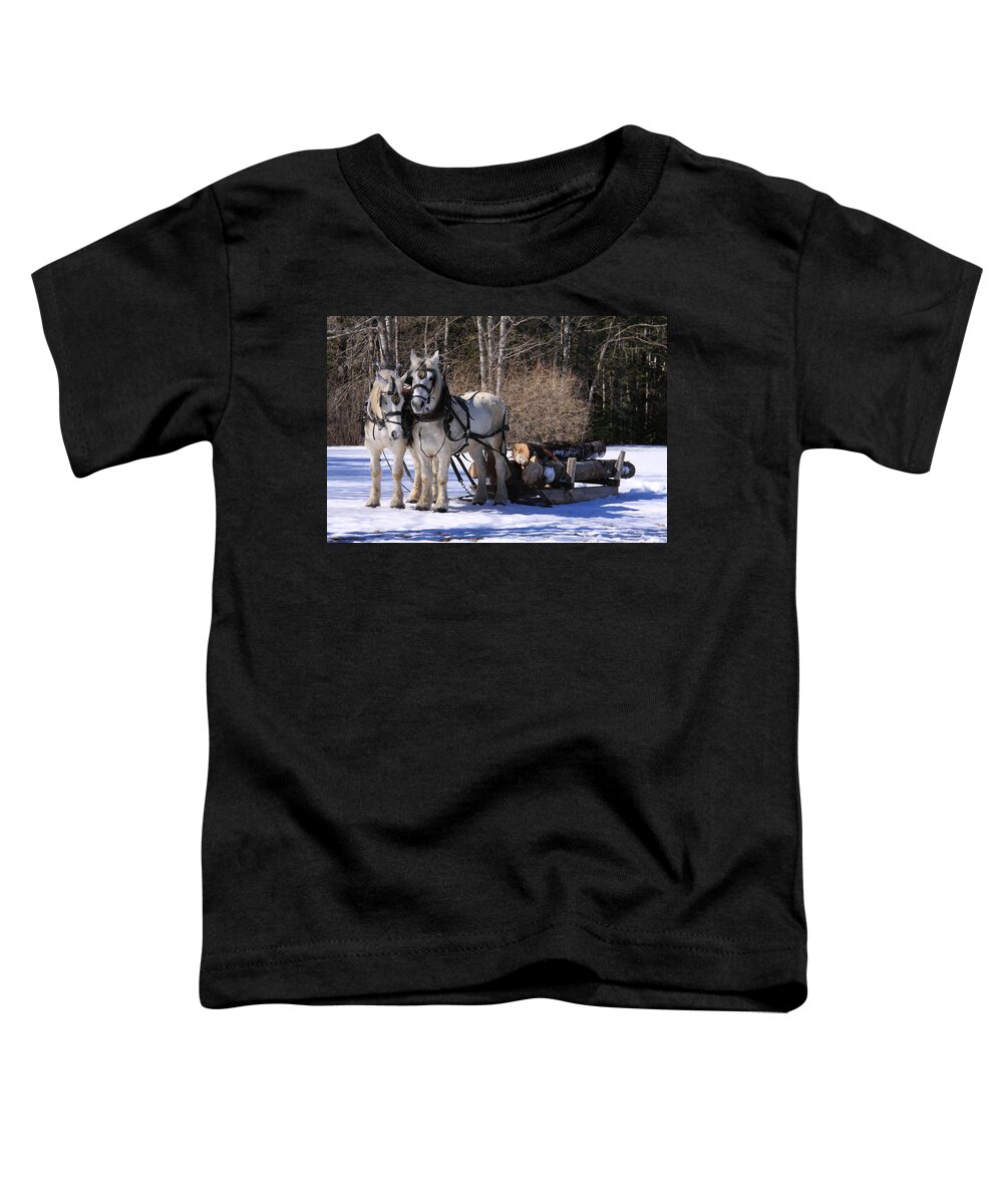 Landscape Toddler T-Shirt featuring the photograph Working The Wood Lot by Doug Mills