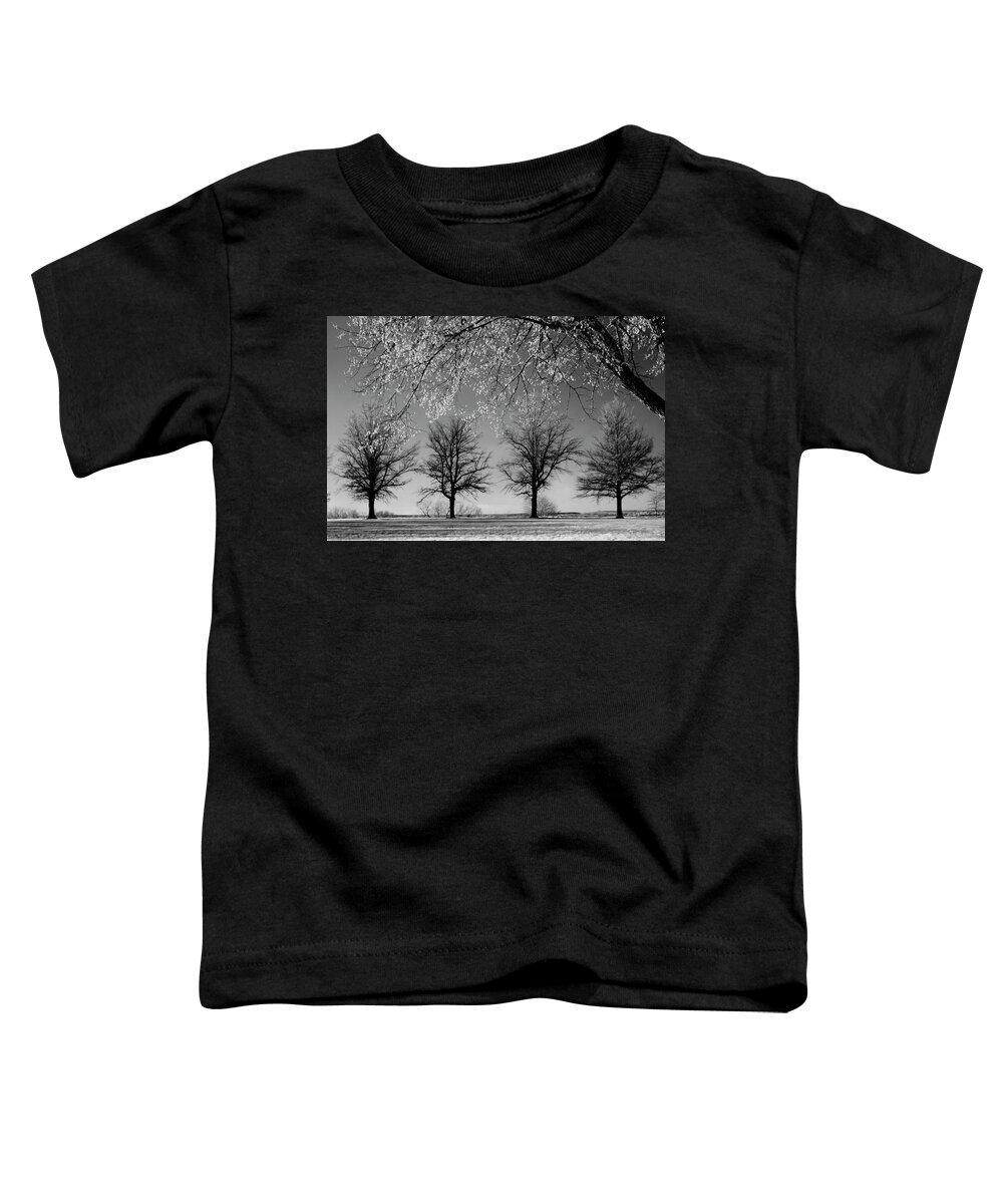 Infrared Toddler T-Shirt featuring the photograph x4 by Brian N Duram