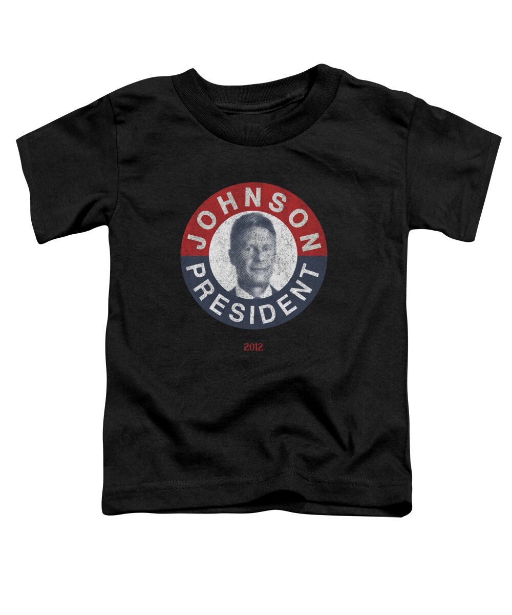 Cool Toddler T-Shirt featuring the digital art Gary Johnson for President 2012 Vintage #1 by Flippin Sweet Gear