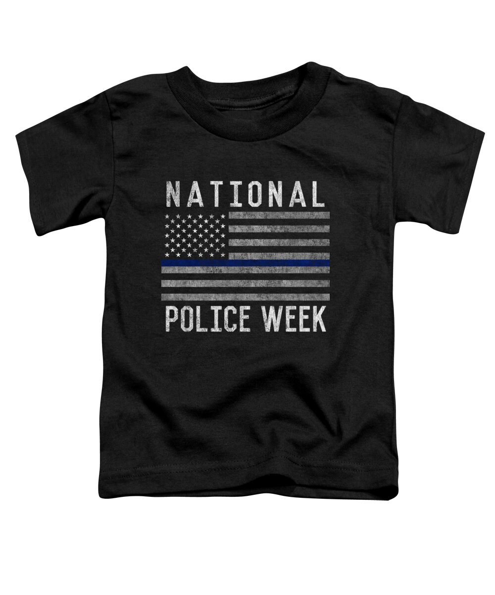Cool Toddler T-Shirt featuring the digital art National Police Week #1 by Flippin Sweet Gear