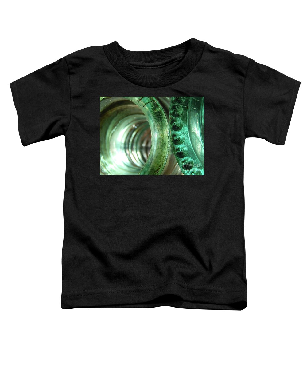 Insulators Toddler T-Shirt featuring the photograph Vintage Green Glass Insulators by Phil Perkins