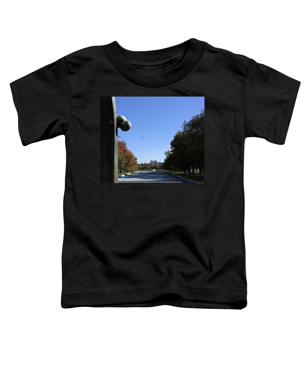 Worlds Fair Toddler T-Shirt featuring the photograph 1964 Worlds Fair Flushing Meadows NY  by Chuck Kuhn