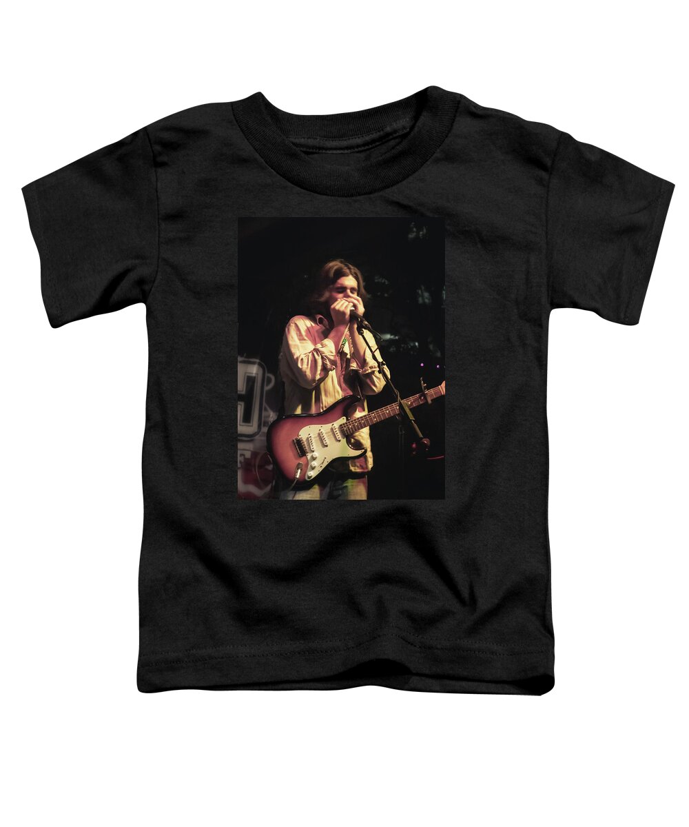 Fort Worth Toddler T-Shirt featuring the photograph Ed Jurdi - Band of Heathens by Micah Offman