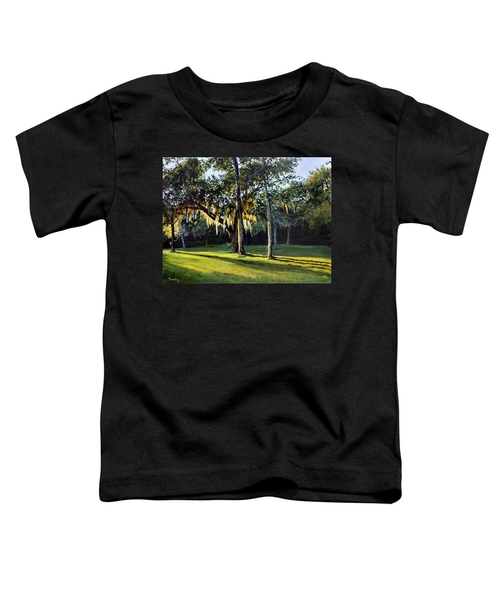 Sunset Toddler T-Shirt featuring the painting A New Sunset by William Brody