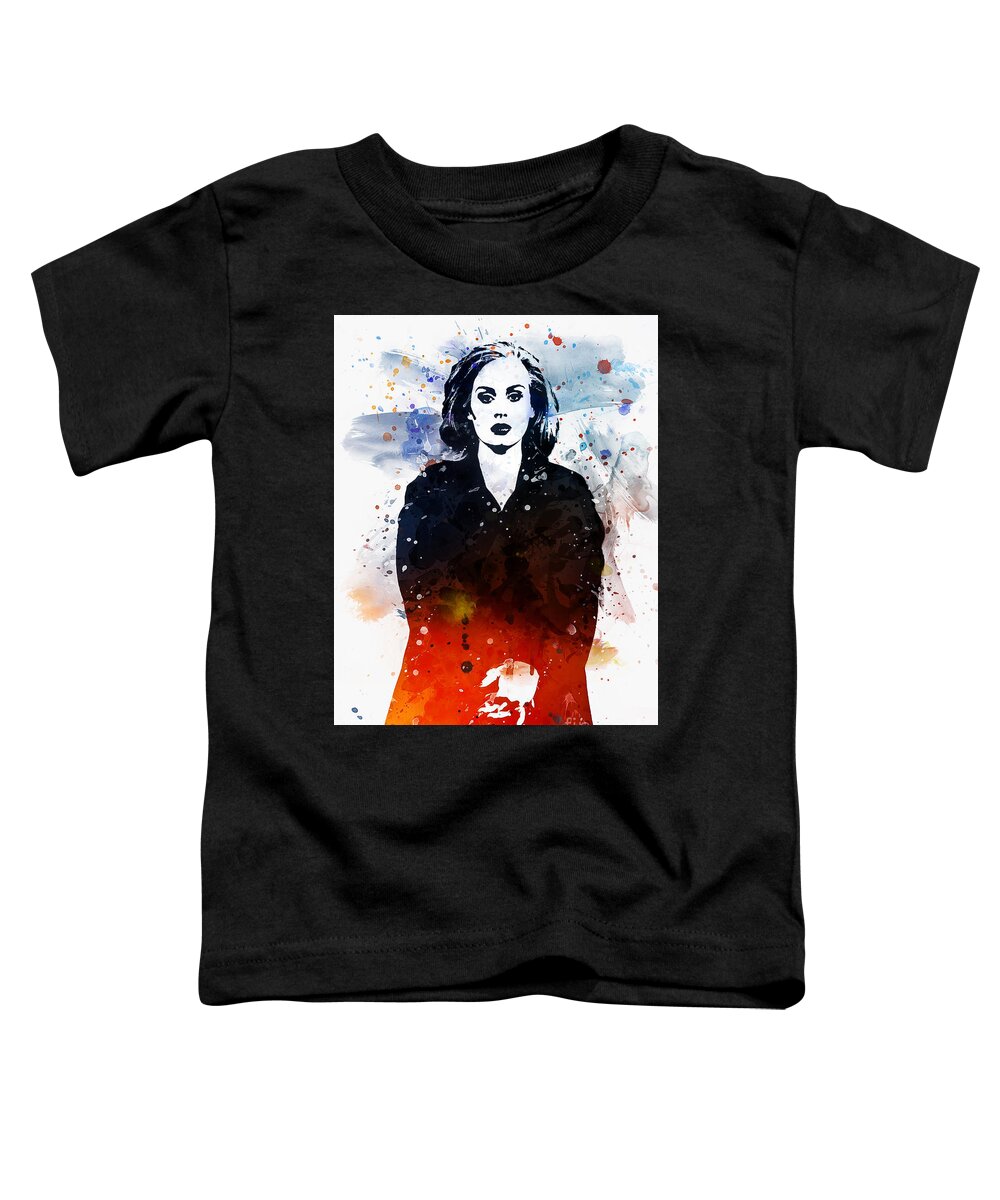 Adele Toddler T-Shirt featuring the digital art Adele by Ian Mitchell