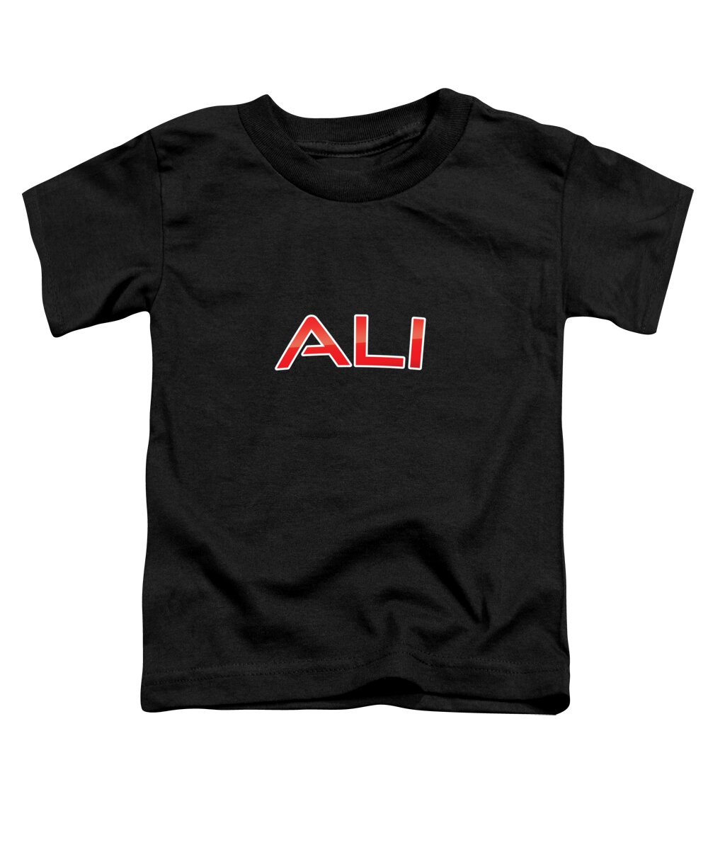 Ali Toddler T-Shirt featuring the digital art Ali by TintoDesigns