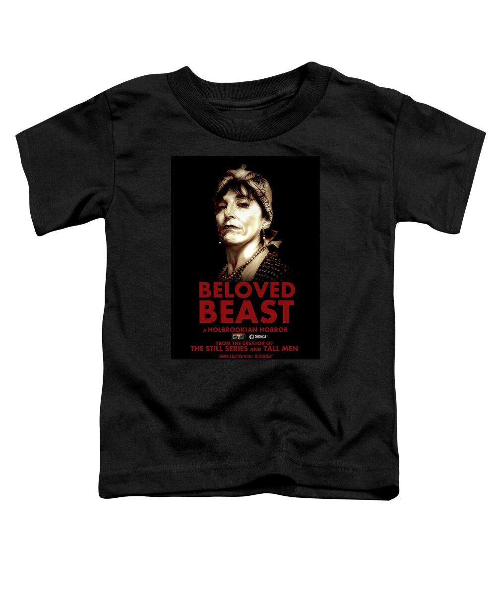 Beloved Beast Toddler T-Shirt featuring the drawing Beloved Beast - Official Movie Poster - Colored by Fred Larucci