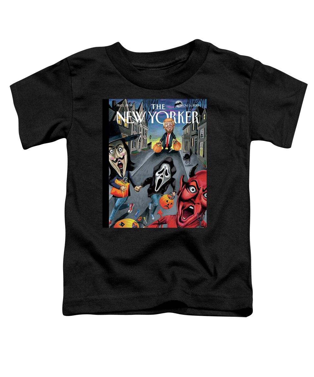 Halloween Toddler T-Shirt featuring the painting Boo by Mark Ulriksen