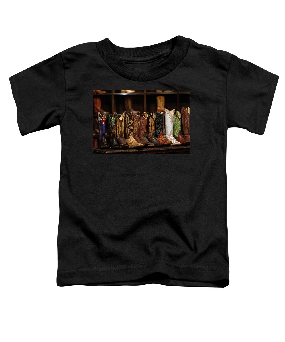 Cowboy Boots Toddler T-Shirt featuring the photograph Boots by KC Hulsman