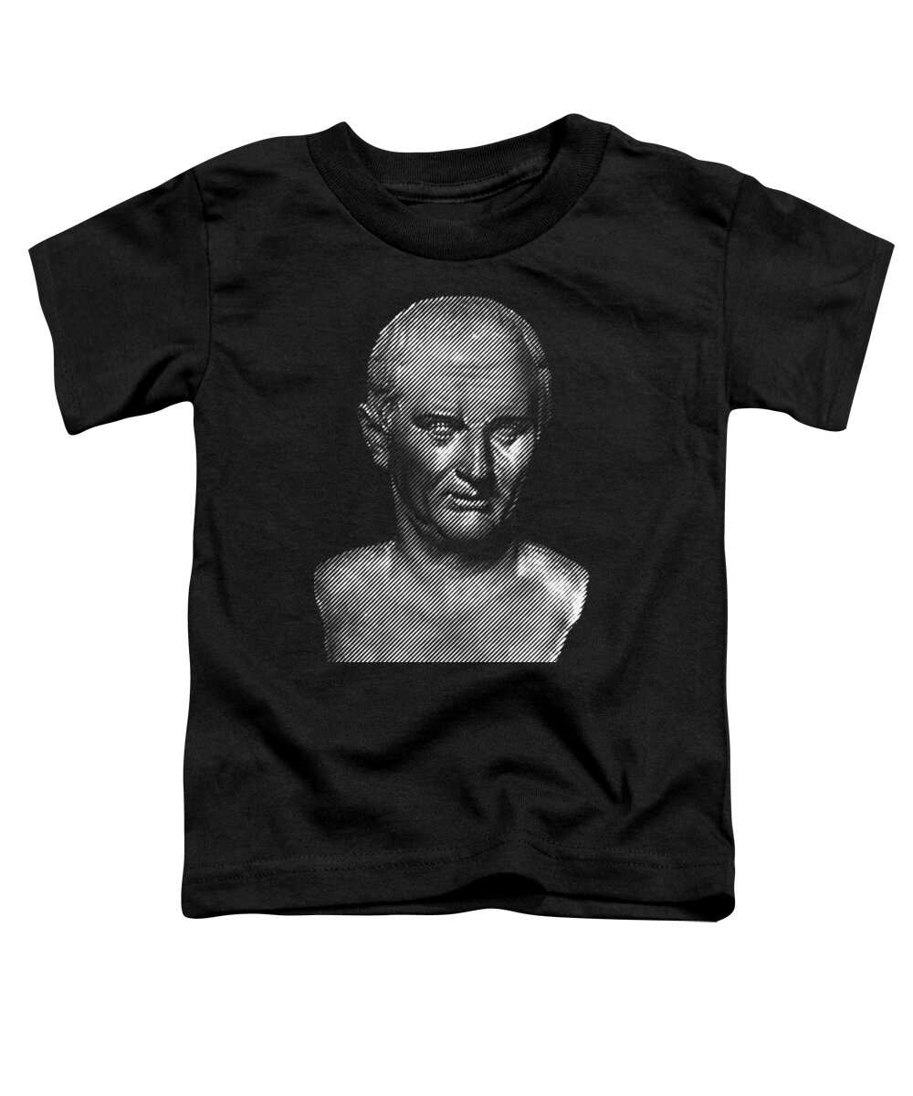 Cicero Toddler T-Shirt featuring the digital art Cicero- philosopher, politician, lawyer, orator by Cu Biz