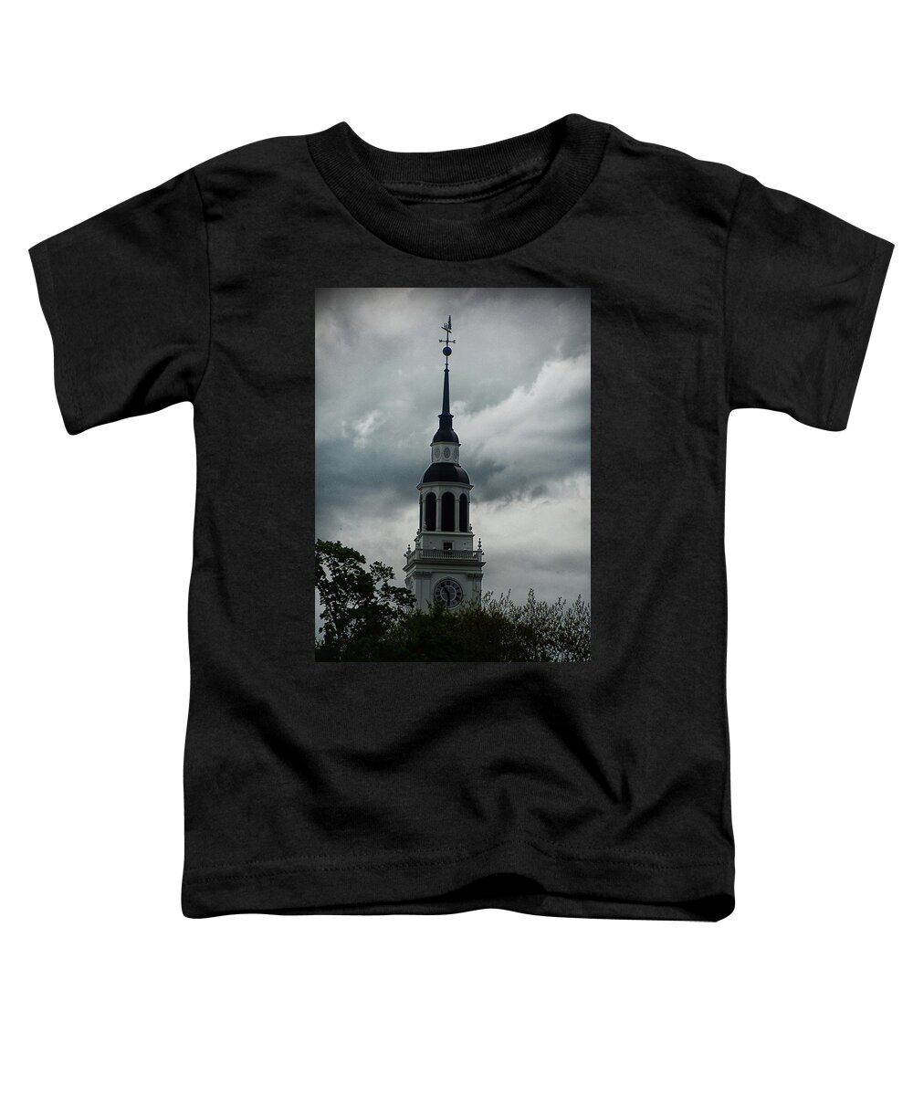 Dartmouth College's Clock Tower Toddler T-Shirt featuring the photograph Dartmouth College's Clock Tower by Raymond Salani III