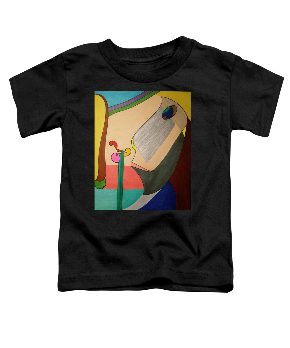 Geo - Organic Art Toddler T-Shirt featuring the painting Dream 343 by S S-ray