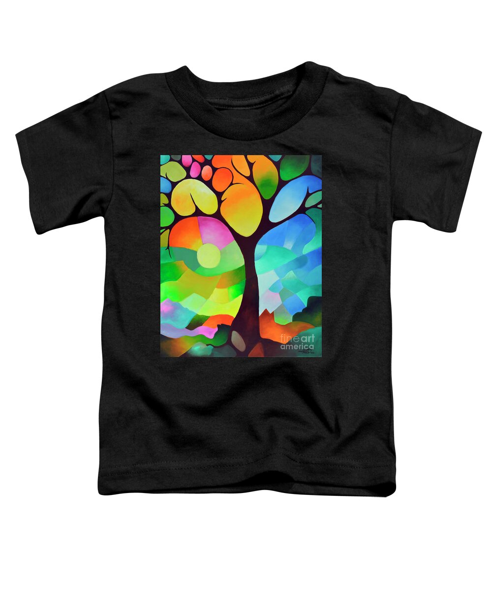 Tree Toddler T-Shirt featuring the painting Dreaming Tree by Sally Trace