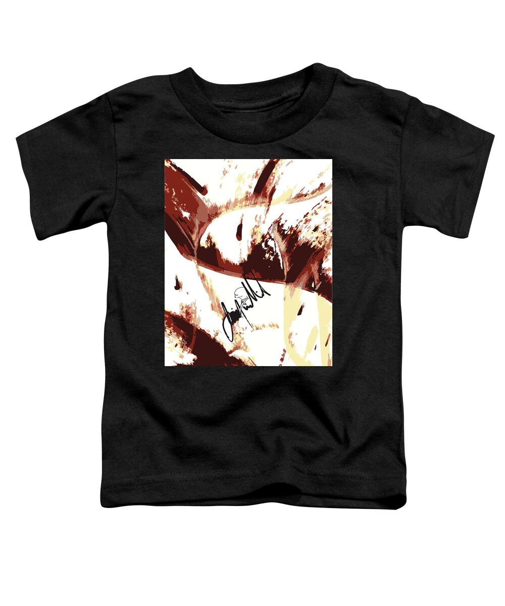  Toddler T-Shirt featuring the digital art Drips by Jimmy Williams