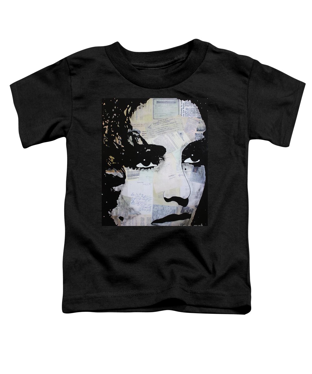 Elizabeth Taylor Toddler T-Shirt featuring the mixed media Elizabeth Taylor by Kathleen Artist PRO