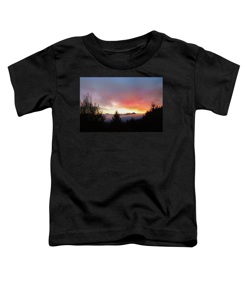 Sunrise Toddler T-Shirt featuring the photograph Elk Ridge Sunrise by Debra Baldwin