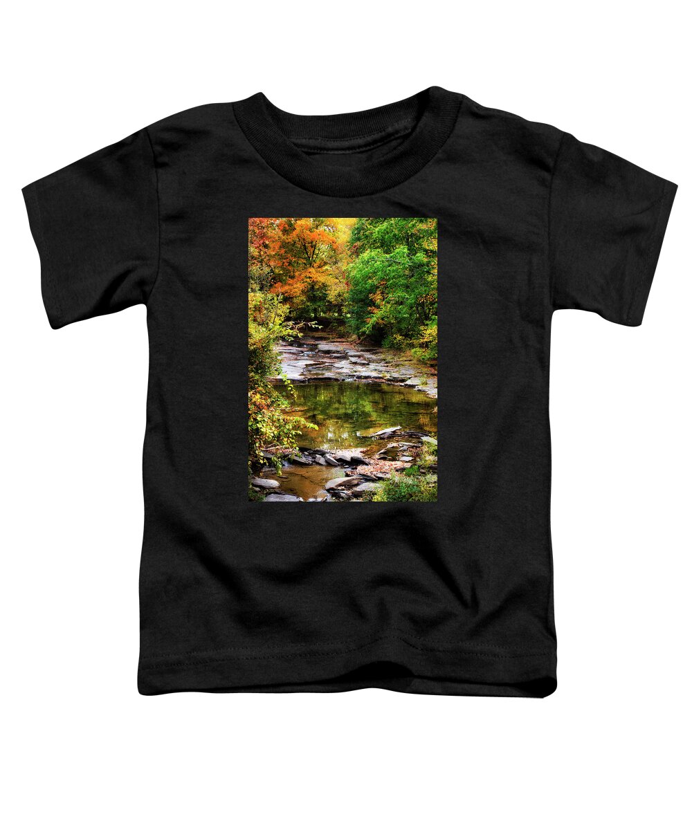 Fall Toddler T-Shirt featuring the photograph Fall Creek by Christina Rollo