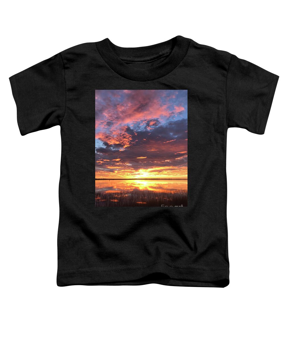 Sunrise Toddler T-Shirt featuring the photograph Flash by LeeAnn Kendall