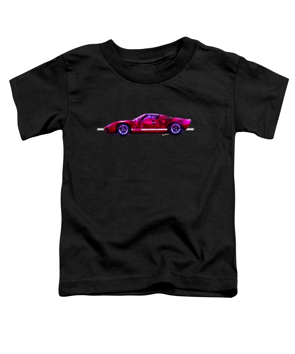 Ford Gt 40 Toddler T-Shirt featuring the photograph Ford GT 40 Night Moves by Chas Sinklier