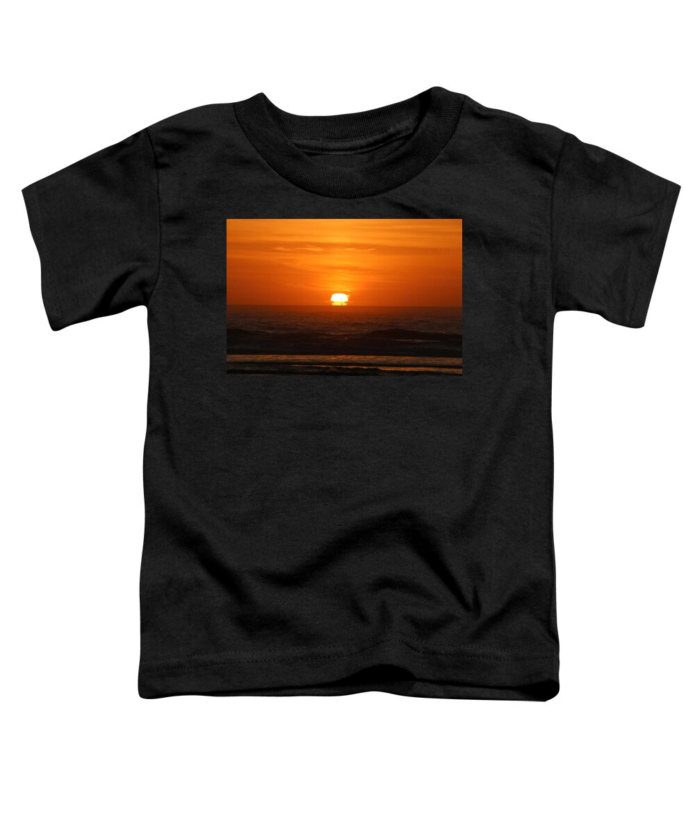 Sunset Toddler T-Shirt featuring the photograph Funky Sunset by Christy Pooschke