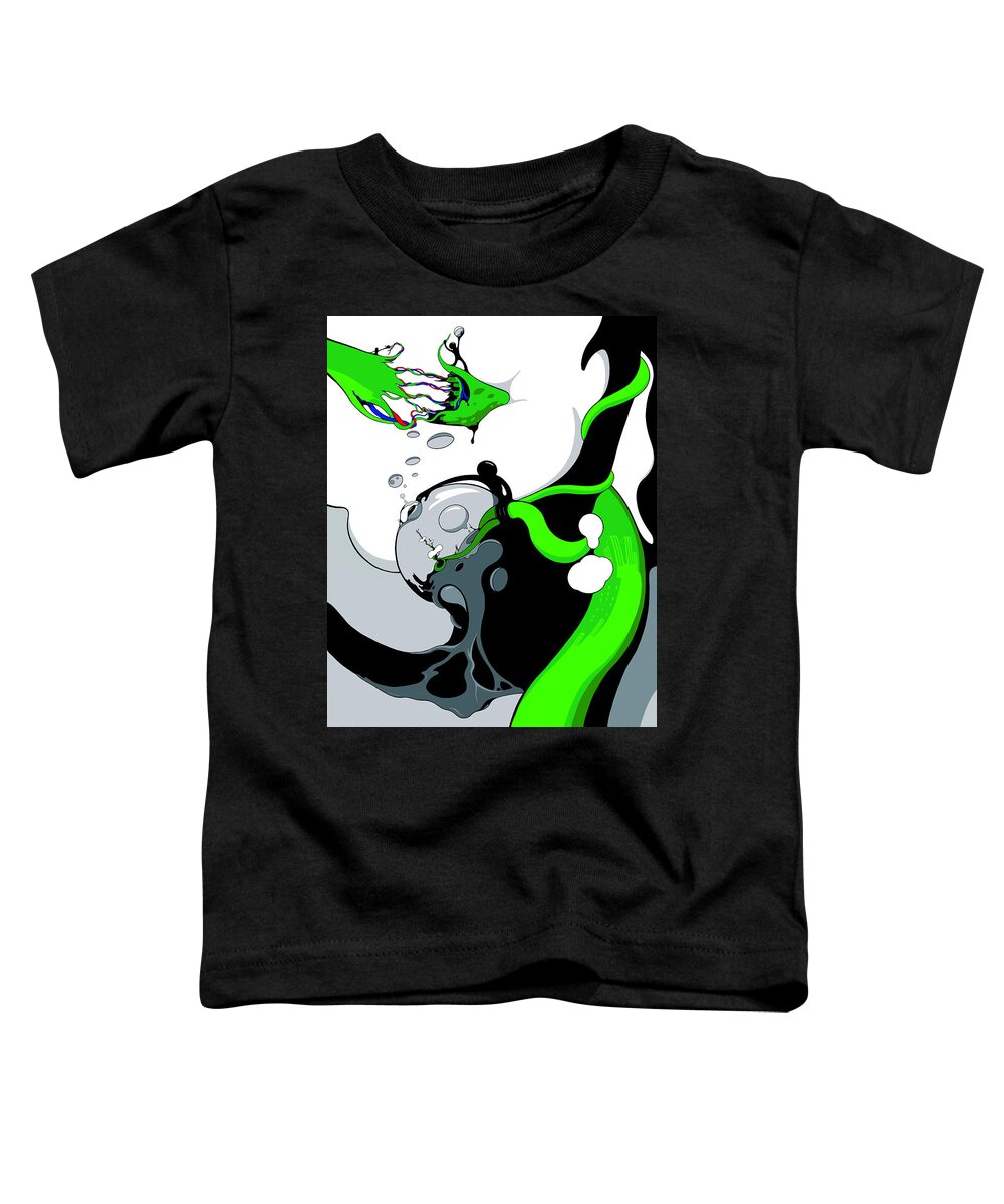 Vines Toddler T-Shirt featuring the drawing Hardwired by Craig Tilley