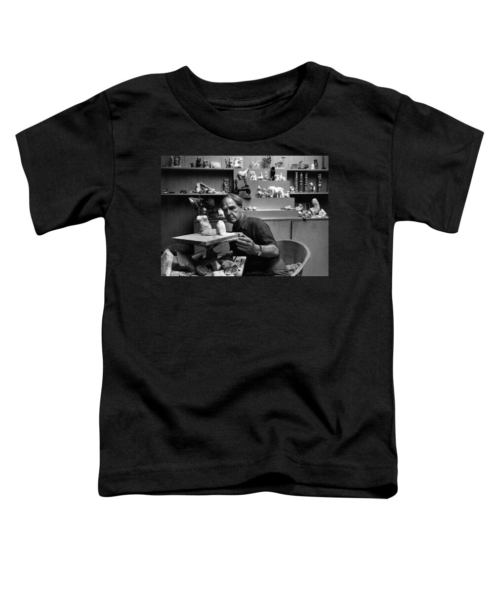 Artist Toddler T-Shirt featuring the photograph Henry Moore by Sanford Roth