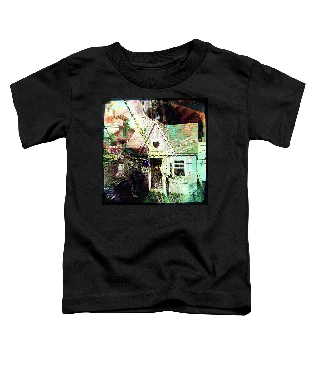 House Toddler T-Shirt featuring the digital art House of Love by Ann Tracy