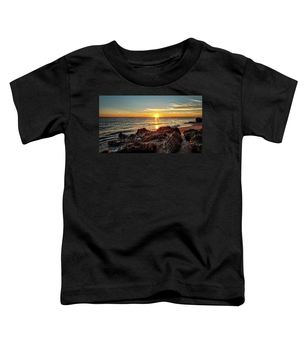 Beach Toddler T-Shirt featuring the photograph House of Refuge Beach 7 by Steve DaPonte