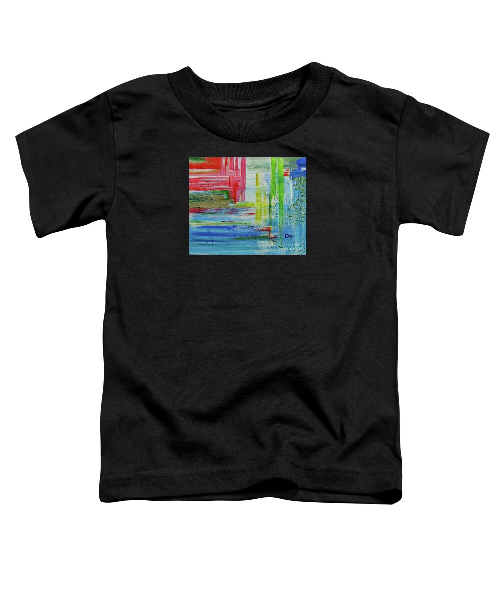 Art Print Toddler T-Shirt featuring the painting Incoming Tide by Corinne Carroll