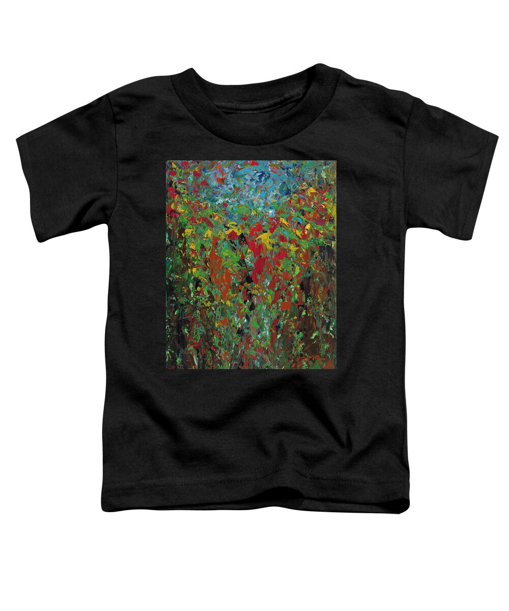 Landscape Toddler T-Shirt featuring the painting Into the Blue by Darin Jones