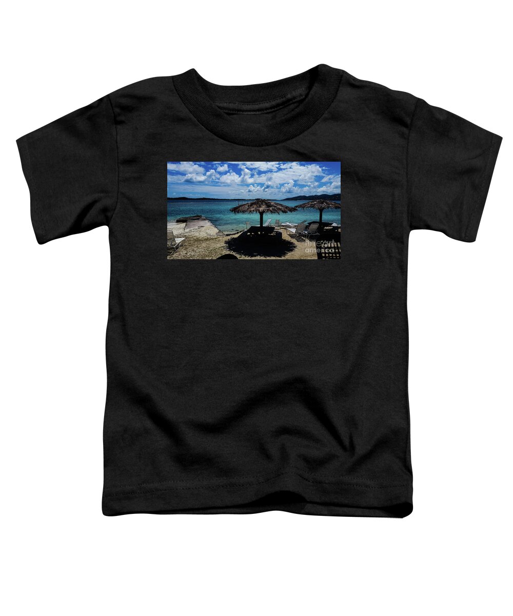 Caribbean Toddler T-Shirt featuring the photograph It's 5 O'Clock Somewhere by Elizabeth M