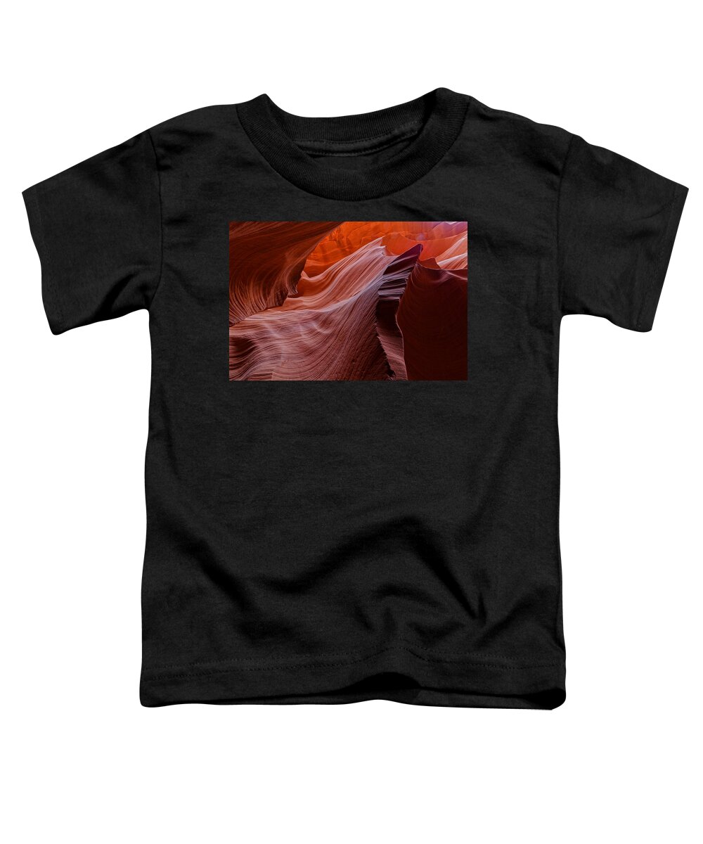 Antelope Canyon Toddler T-Shirt featuring the photograph Jagged Edge by Jonathan Davison