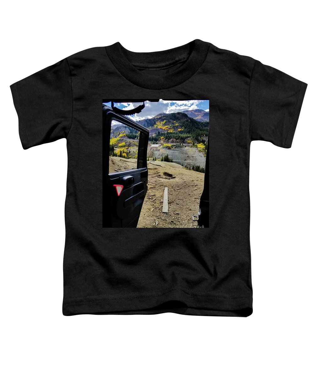 Jeep Toddler T-Shirt featuring the photograph Jeep View by Elizabeth M