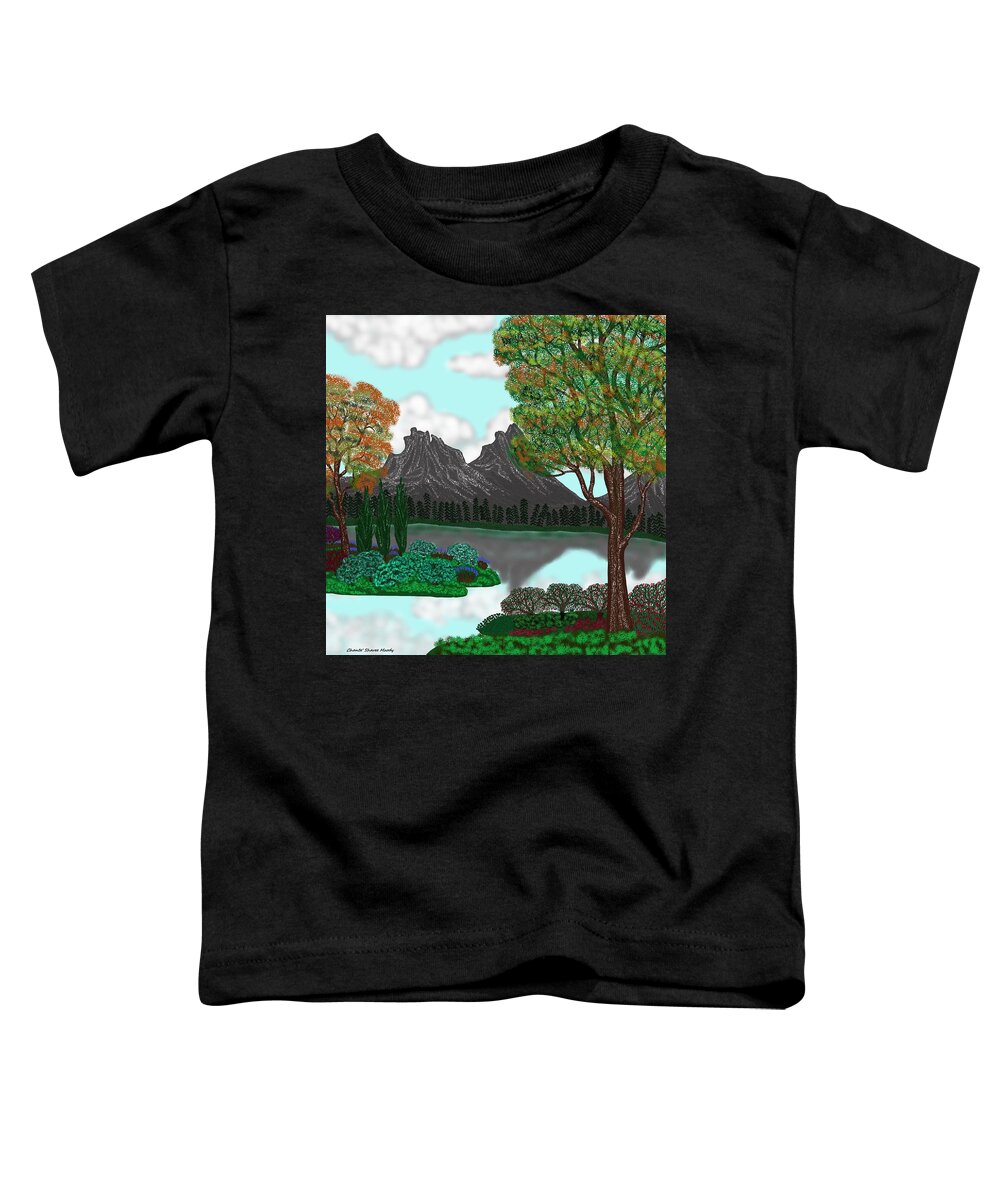 Landscape Attempt 5 Toddler T-Shirt featuring the digital art Landscape Attempt 5 by Chante Moody