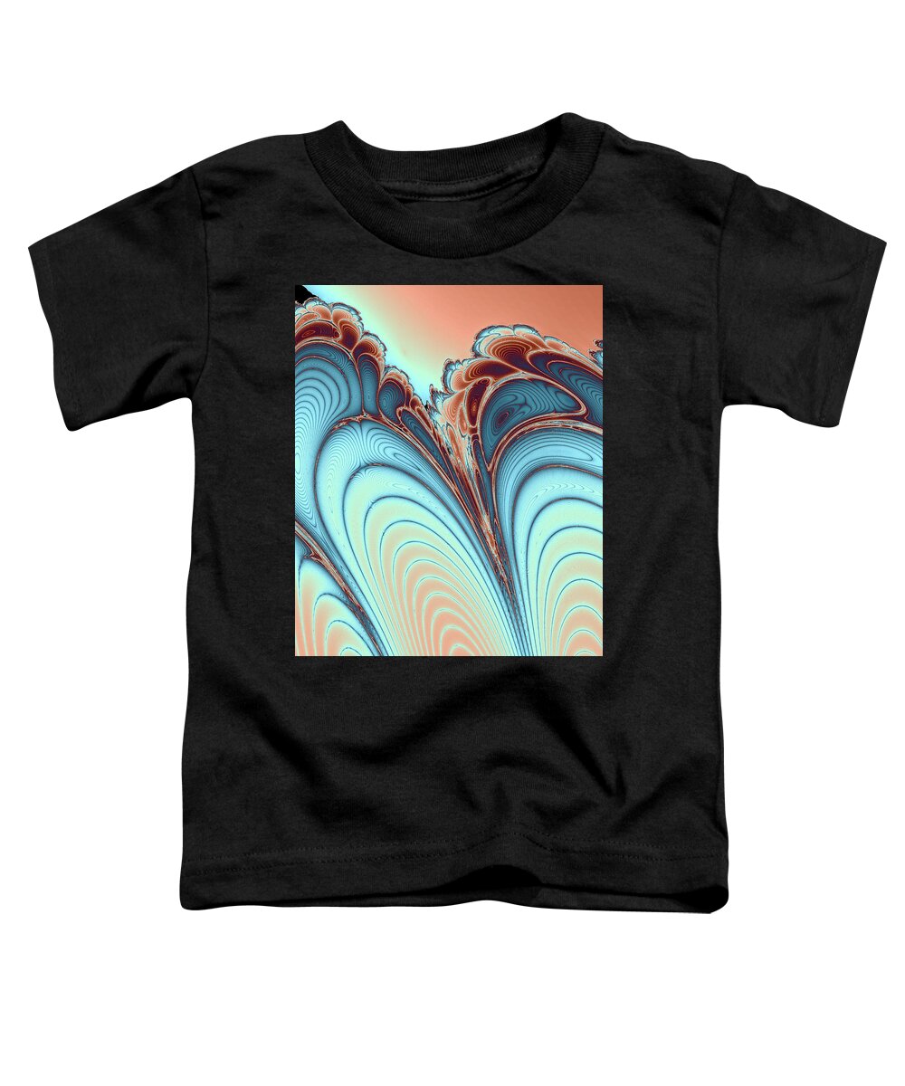 Scales Toddler T-Shirt featuring the digital art Layers II by Bernie Sirelson